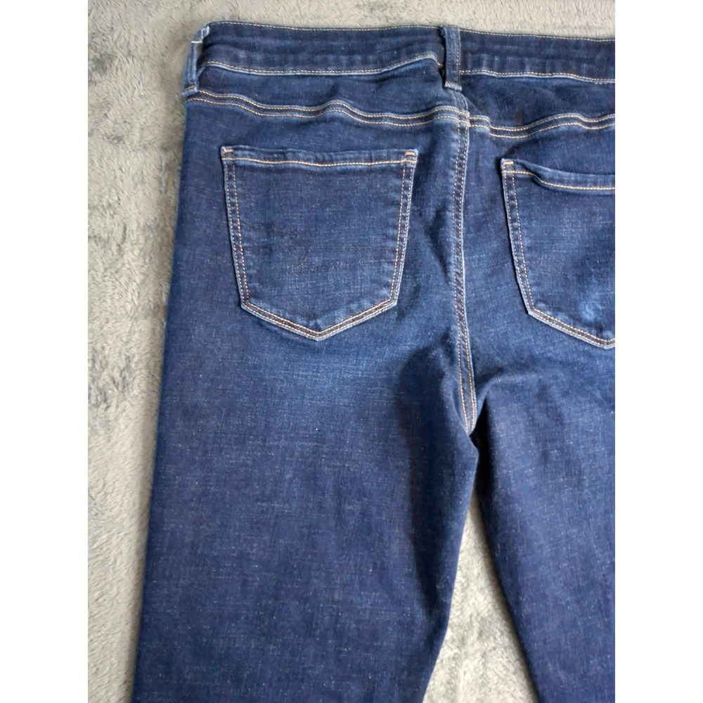 American Eagle Next Level Stretch Jegging Dark Wash Skinny Jeans Womens 10 Long - Picture 9 of 11
